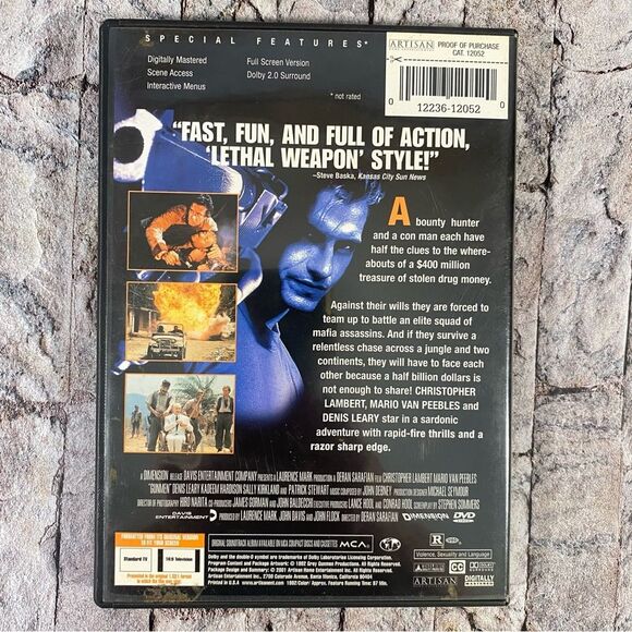 Gunmen DVD Christopher Lambert Mario Peebles Denis Leary Rated R - Picture 2 of 4